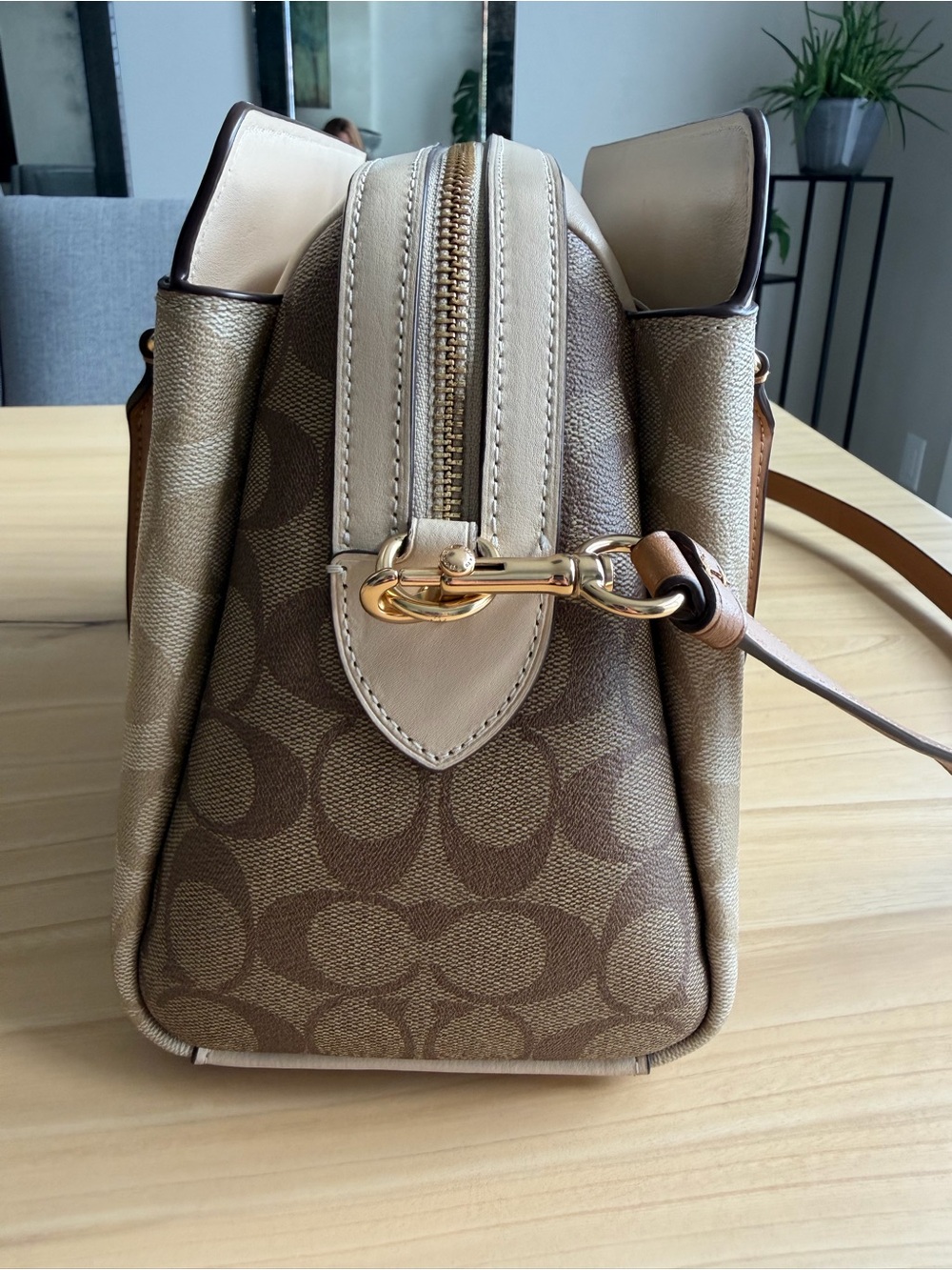 Coach Darcie Carryall Signature Bag - Picture 4 of 8